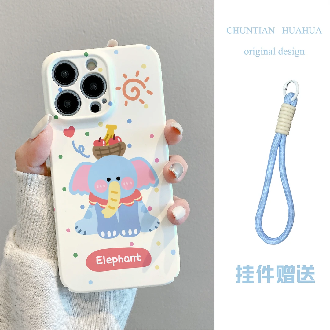 憨厚小象适用iPhone手机壳华为Pura70pro软壳iPhone15/小米光面壳