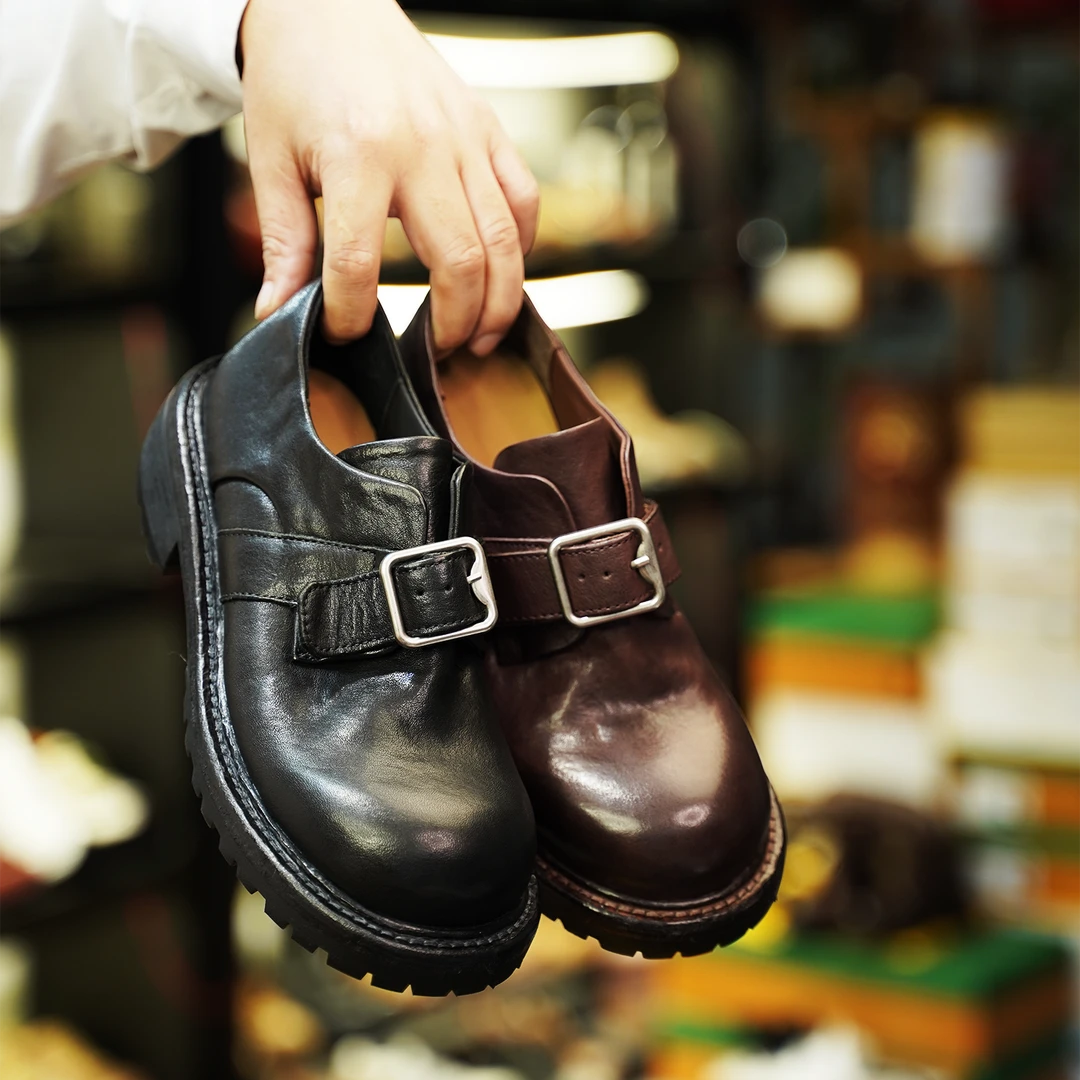 马皮厚底英伦风户外休闲鞋圆头百搭夏季时尚系带女低帮女单鞋鞋子