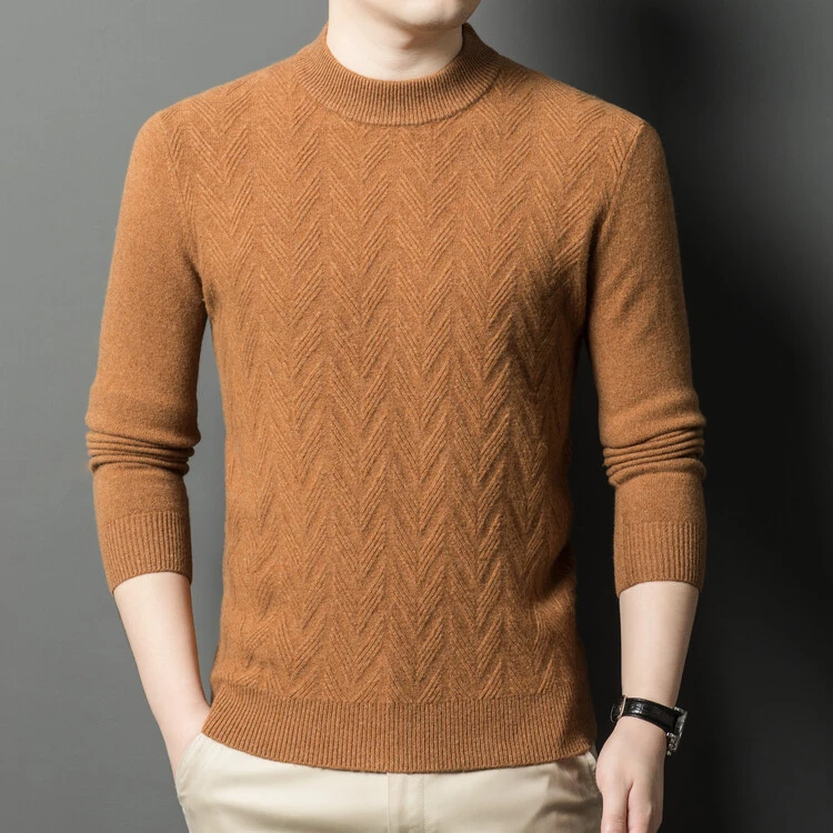 男士秋冬加厚保暖毛衣长袖休闲时尚百搭圆领