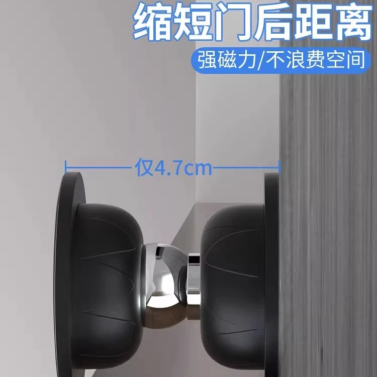 入户门门吸短款新款免打孔硅胶门挡器门防碰撞神器强磁铁防撞门顶