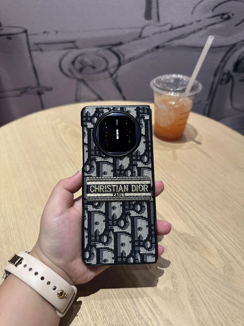 适用于华为Mate x5/Matex3刺绣字母折叠手机壳女款潮牌防摔个性