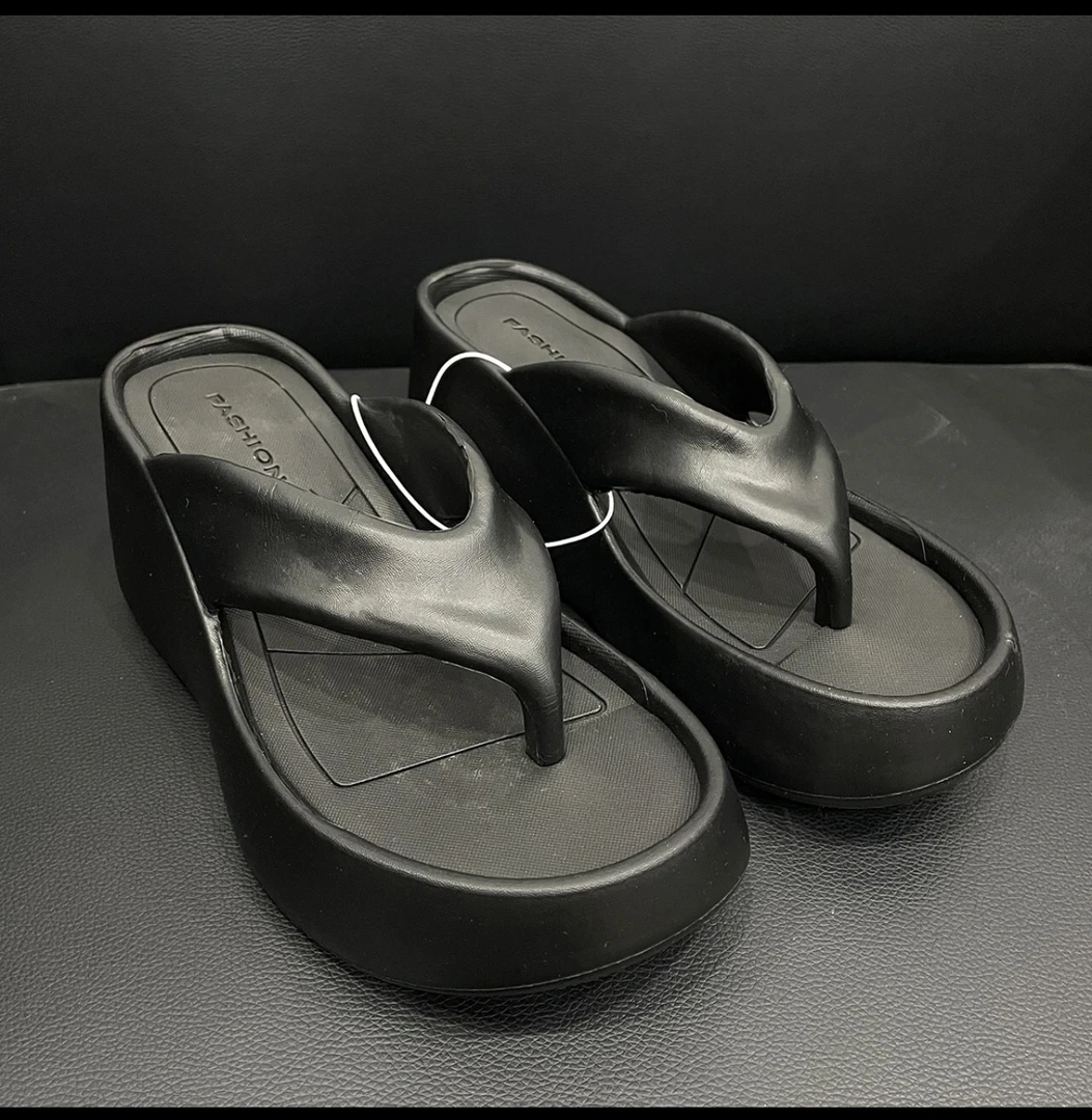 DAS【百搭人字拖】街头单品厚底人字拖