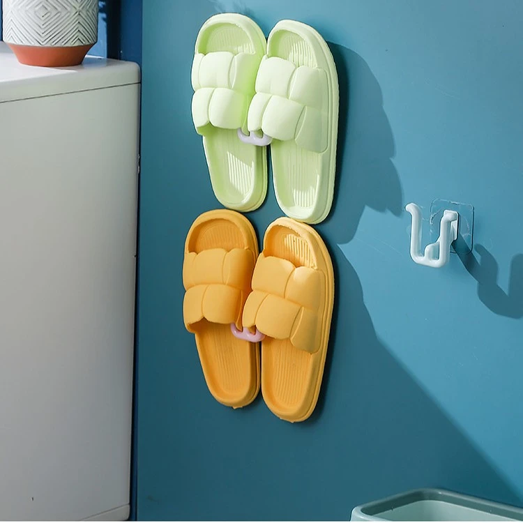简约浴室拖鞋收纳架挂钩拖鞋沥水架壁挂式晒鞋架