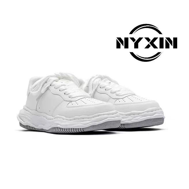 NYXIN 2025新款春秋季百搭厚底空军板鞋男女厚底小白鞋经典白色