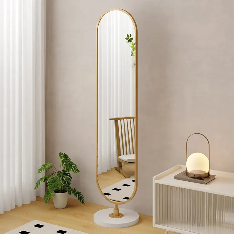 全身镜客厅卧室家用试衣镜可旋转现代网红轻奢穿衣镜小户型落地镜