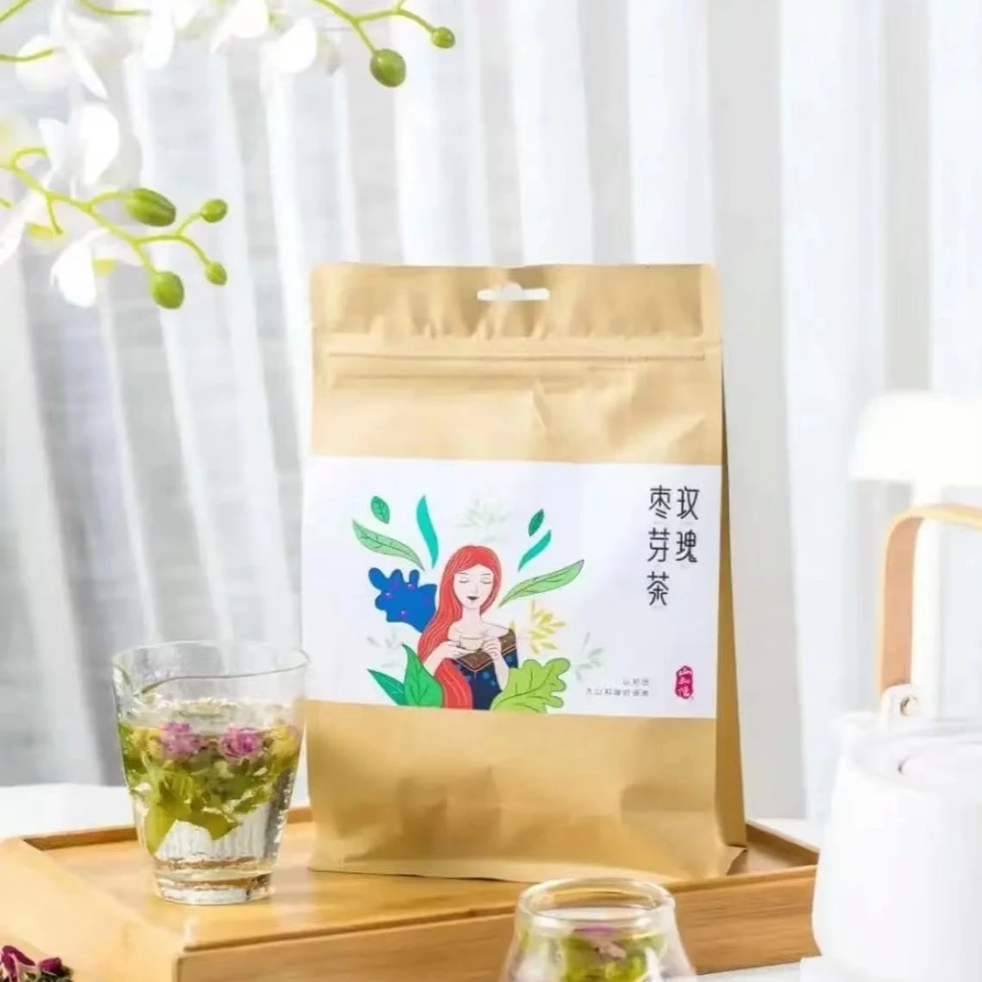 山知话玫瑰枣芽茶每袋33.6克12小包