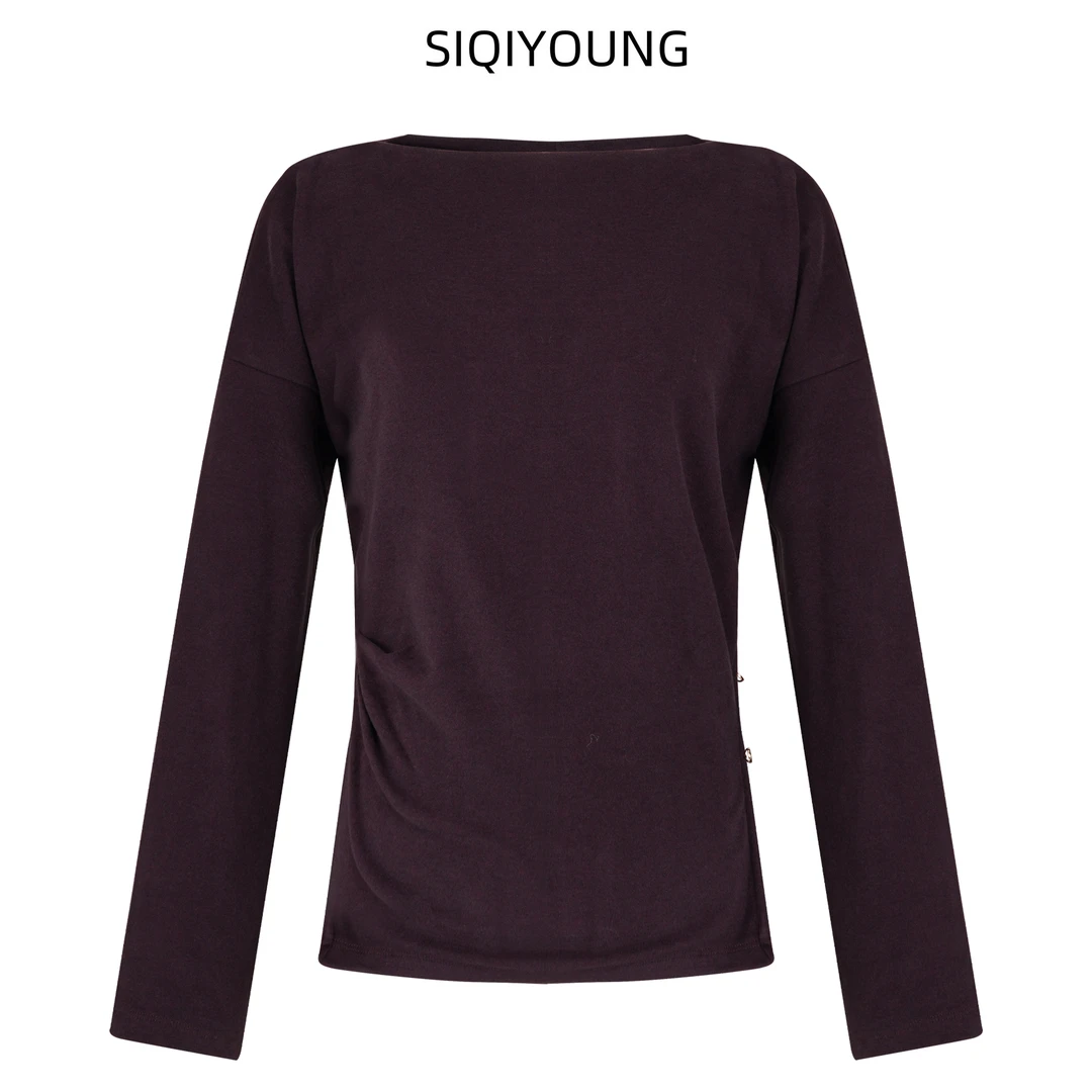 SIQIYOUNG一字肩收腰套装