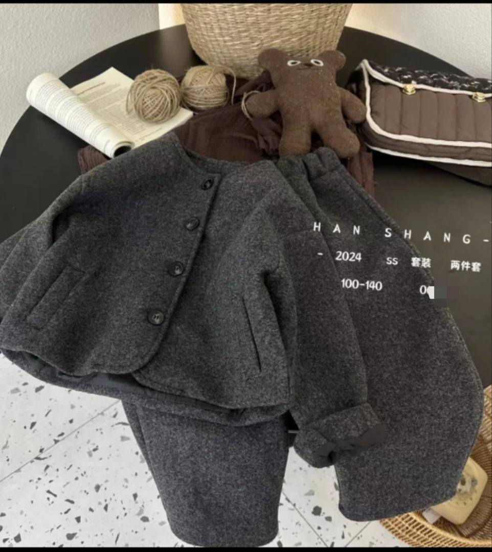 【外套+裤子+毛衣】女童深秋三件件套