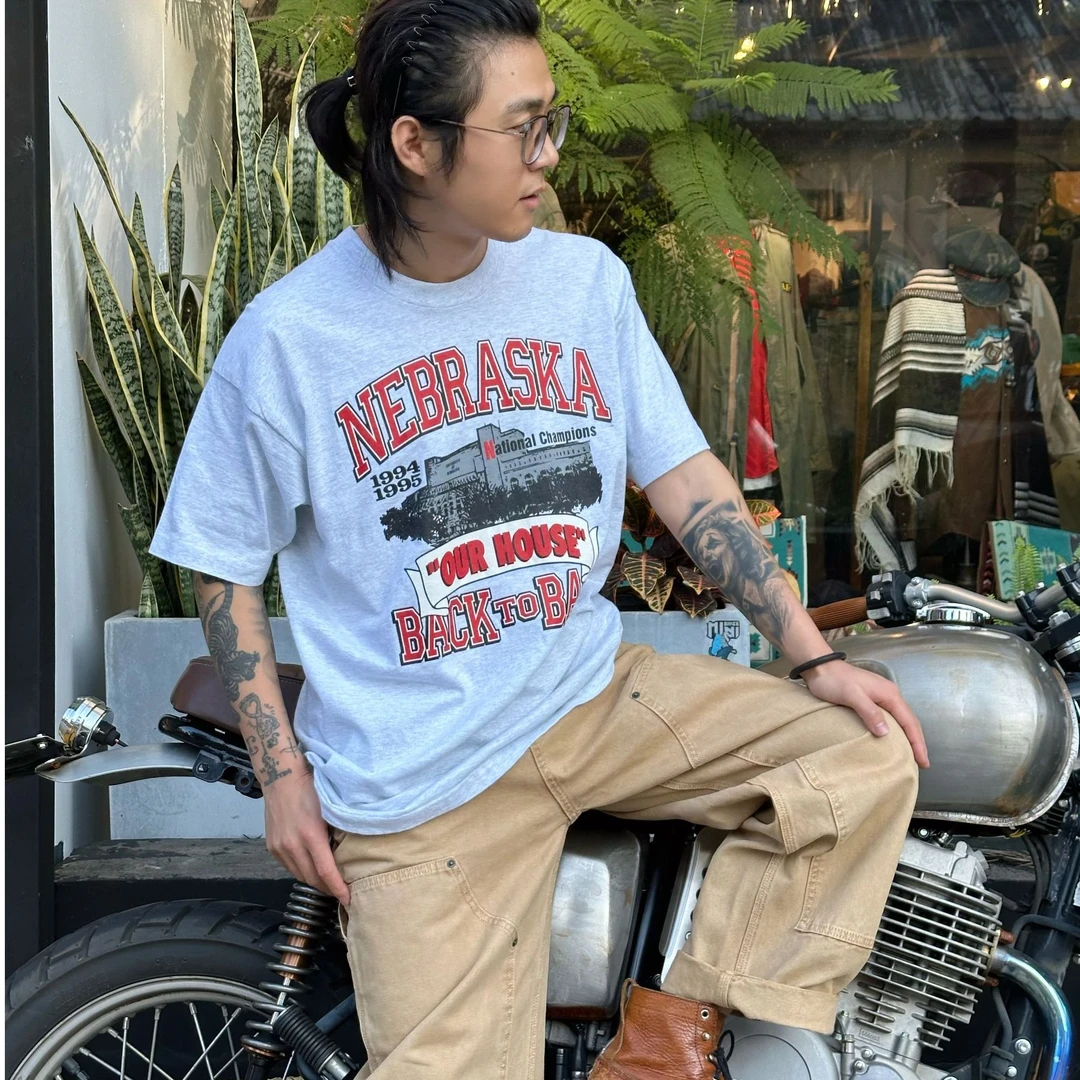 【单品】69~189宽松复古百搭半袖-T恤