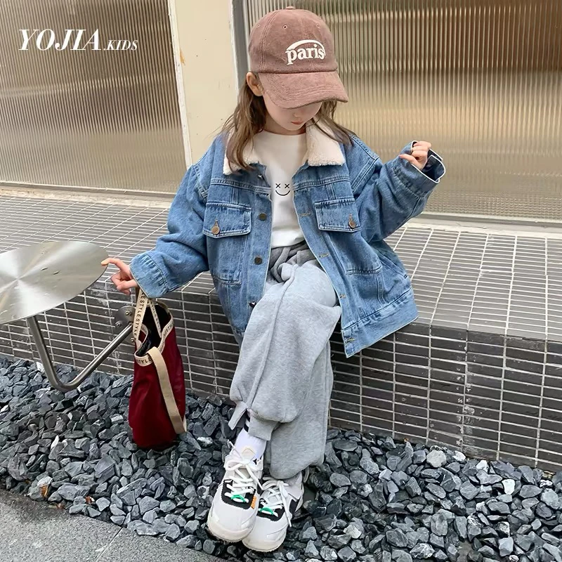 851男女童羊羔牛仔外套