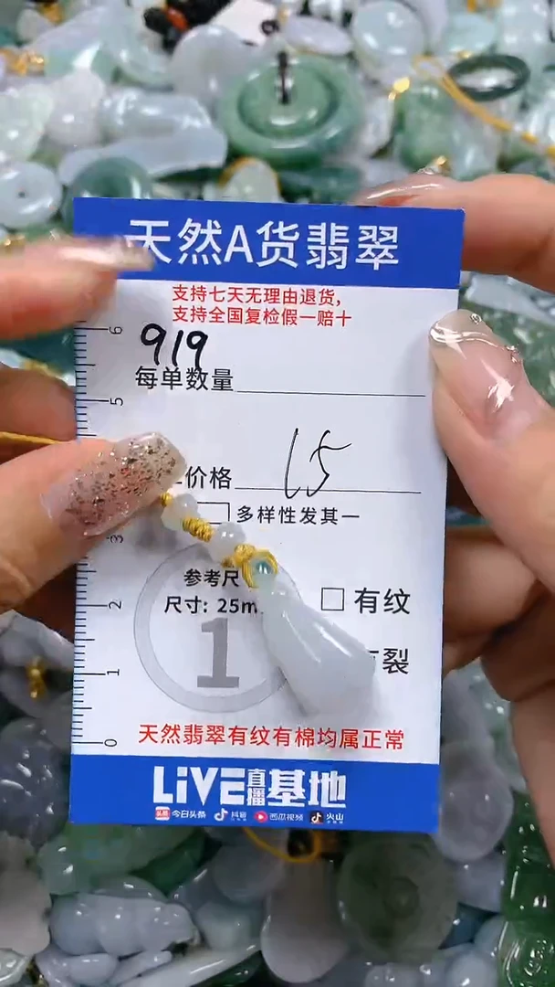 【闪购商品】翡翠颈饰未镶嵌天然A货翡翠