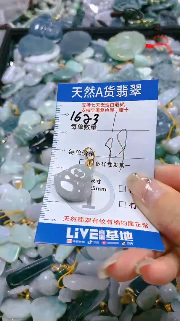 【闪购商品】翡翠颈饰未镶嵌天然A货翡翠