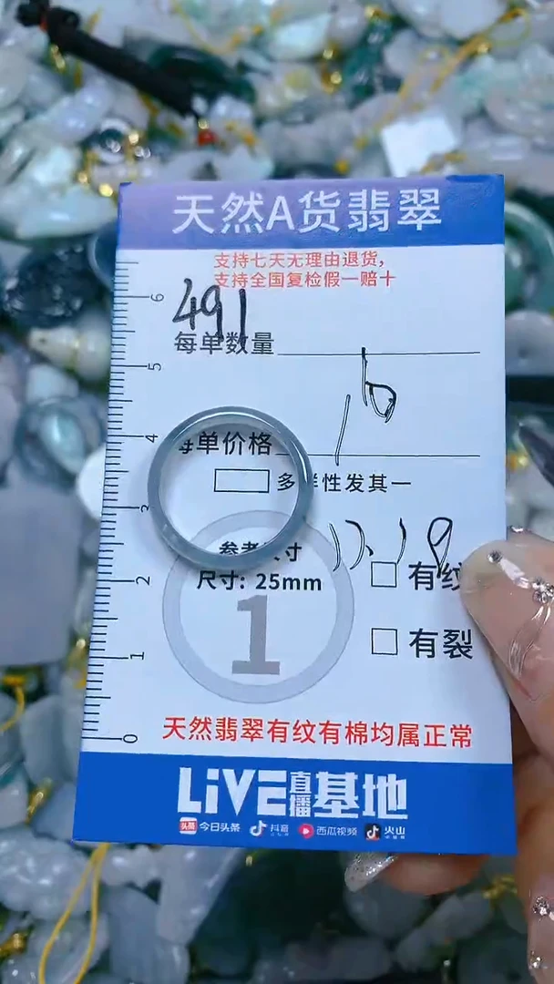 【闪购商品】翡翠颈饰未镶嵌天然A货翡翠17+