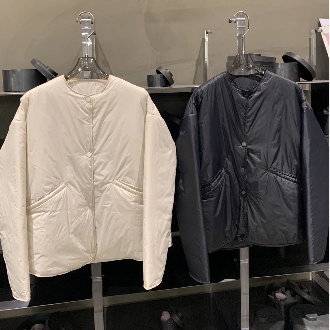 3M亲肤休闲百搭极简轻盈棉服外套女 Y6759