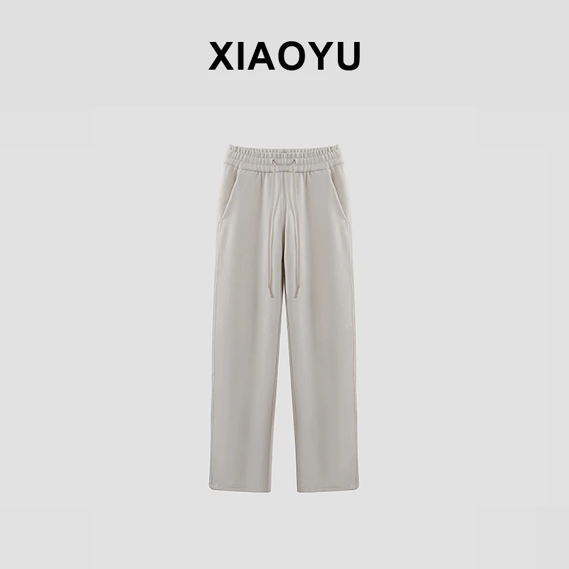 【小雨姐】三色加绒 松紧腰直筒裤k747