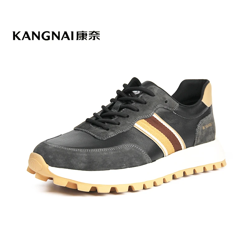 Kangnai/康奈35014专柜正品舒适轻质百搭时尚跑步运动休闲男单鞋