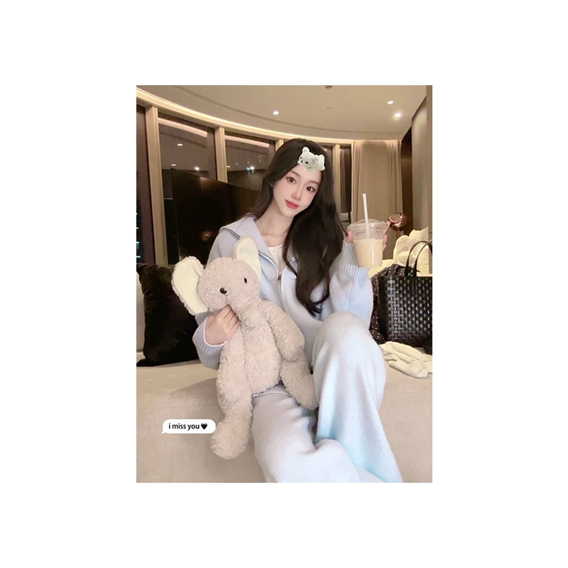 【CHASING LIGHT】秋冬战袍套装 针织套装时尚休闲百搭TZ0245