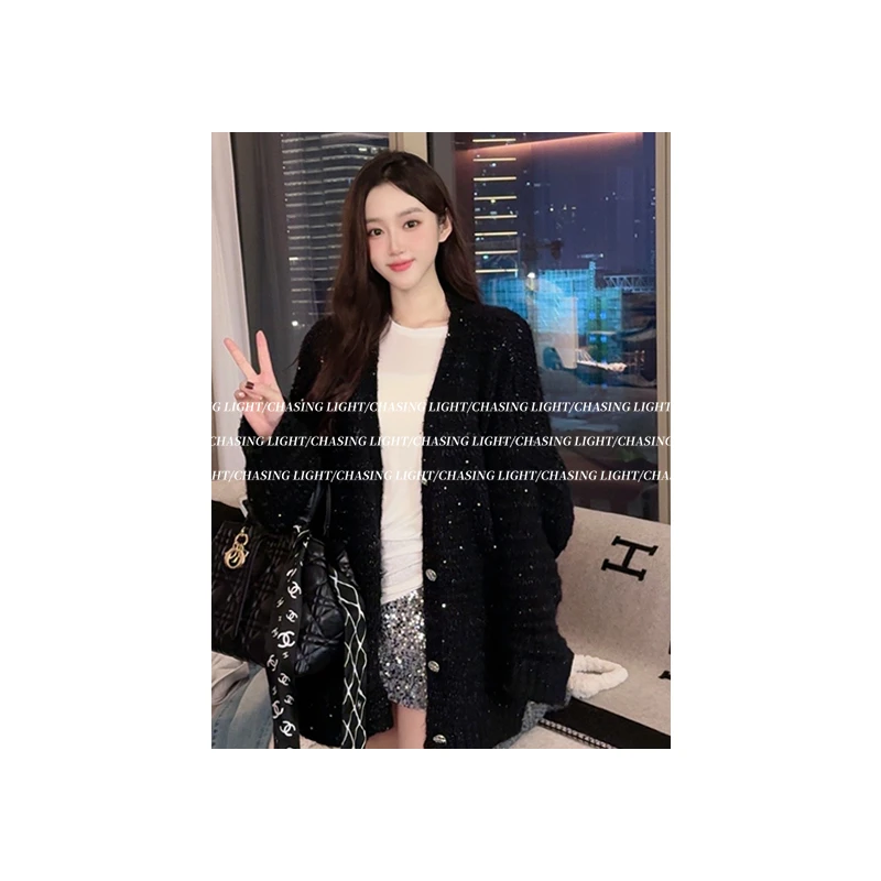 668号【 CHASING LIGHT】波光粼粼外套毛衣针织开衫外套M1129