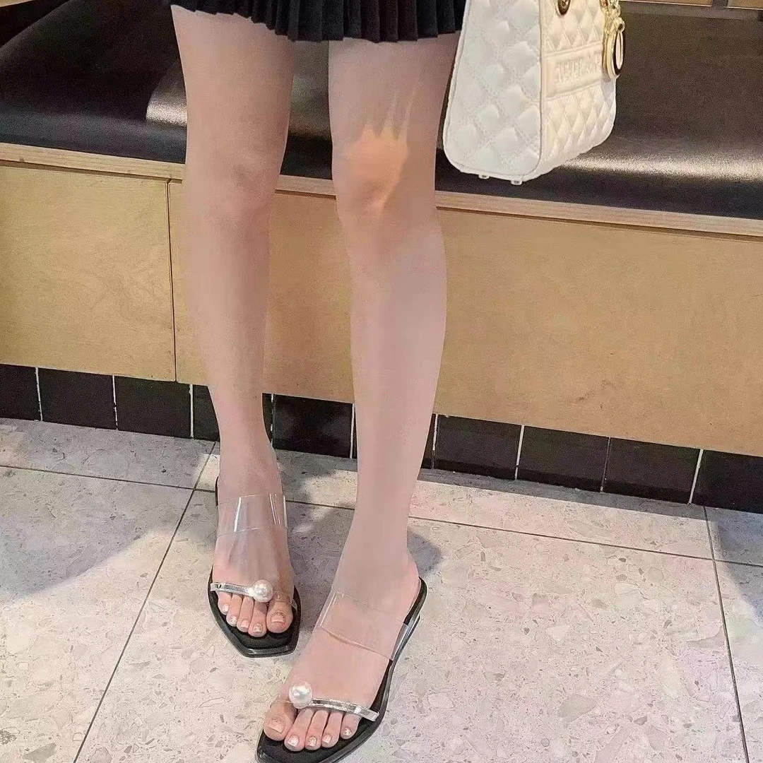 韩系防滑耐磨轻便百搭外穿舒适网红甜美女性感凉拖鞋07700