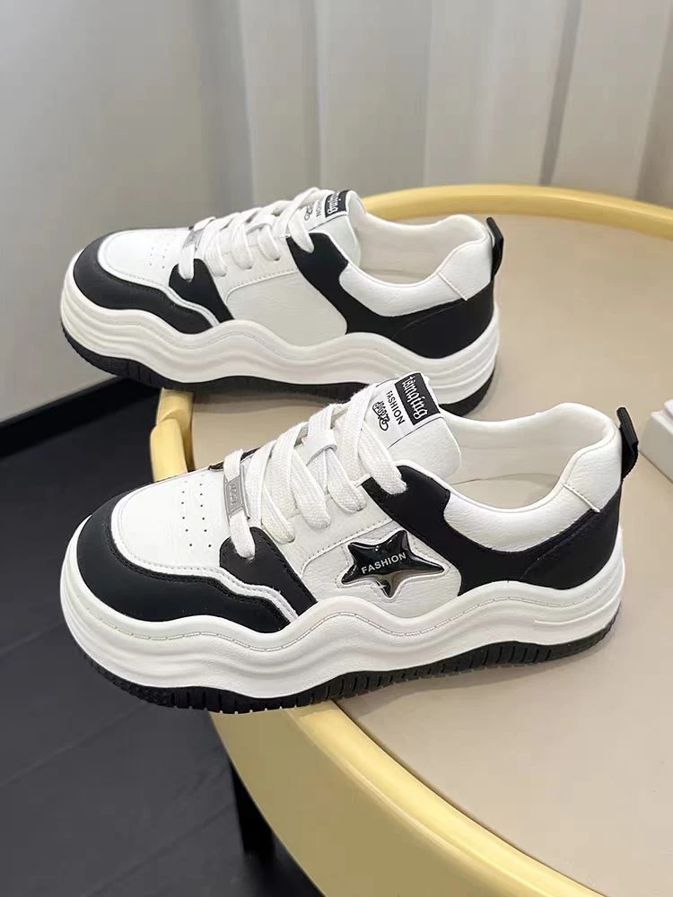 女新款春秋增高松糕复古百搭休闲运动鞋T75-8