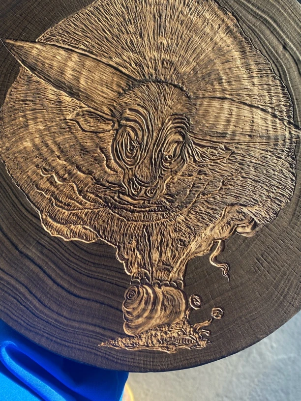 牛上加牛底座干泡台挂件