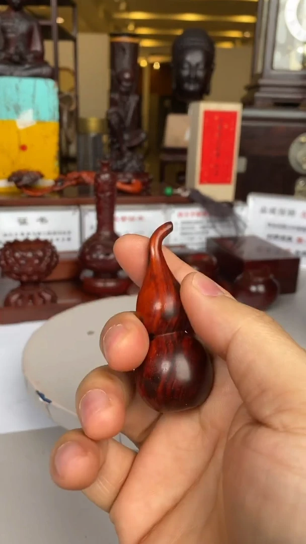 【闪购商品】紫檀木类端景台葫芦2
