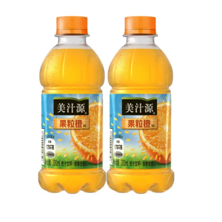美汁源果粒橙小瓶饮料果汁300ml*2/6/12果味饮料橙汁果汁即饮