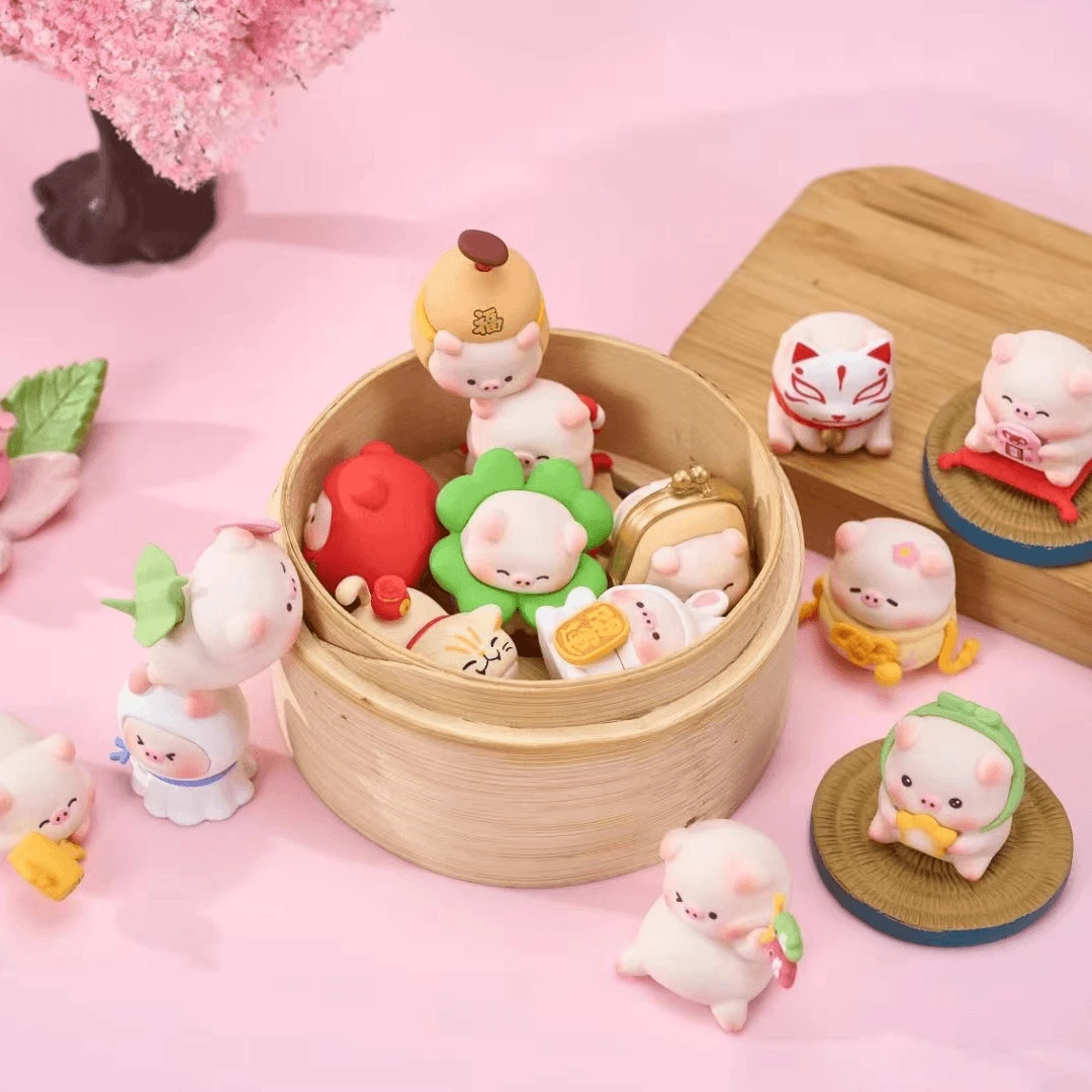 【拆盒】宝运猪猪二代祈福物语系列磁吸潮玩盲盒