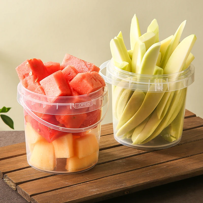 果切【来两桶】西哈瓜瓜桶600g（西瓜哈密瓜）+生脆青芒桶600g