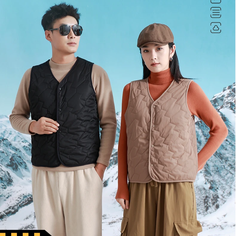 时尚男女同款小猫保暖马甲8801