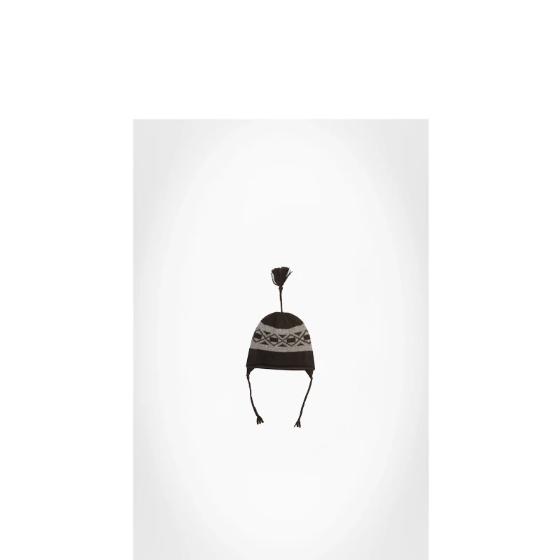 25孤品40%130保暖护耳针织秋冬带绳毛线冷帽【100%牦牛绒】ABLM618