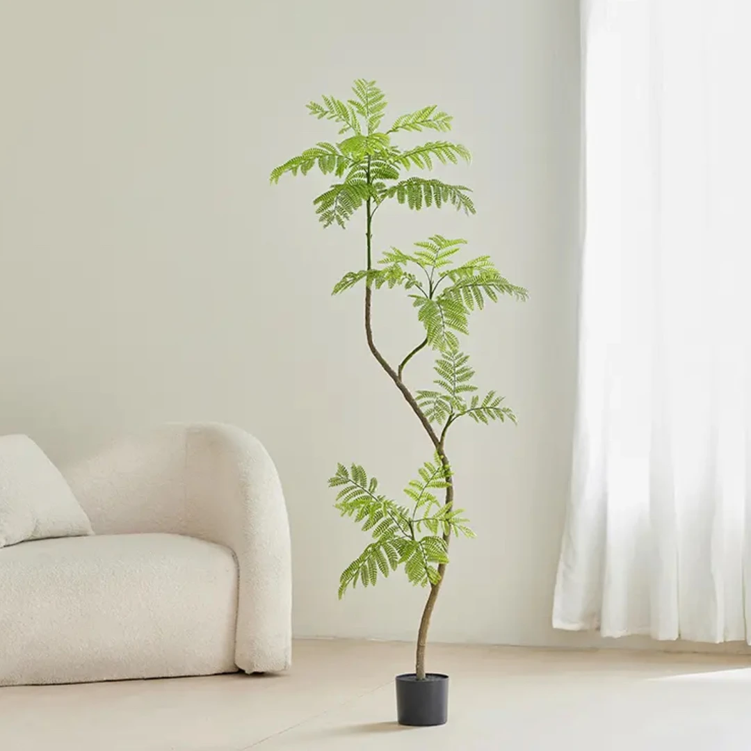 仿真蓝花楹绿植办法室商场软装高1.7米