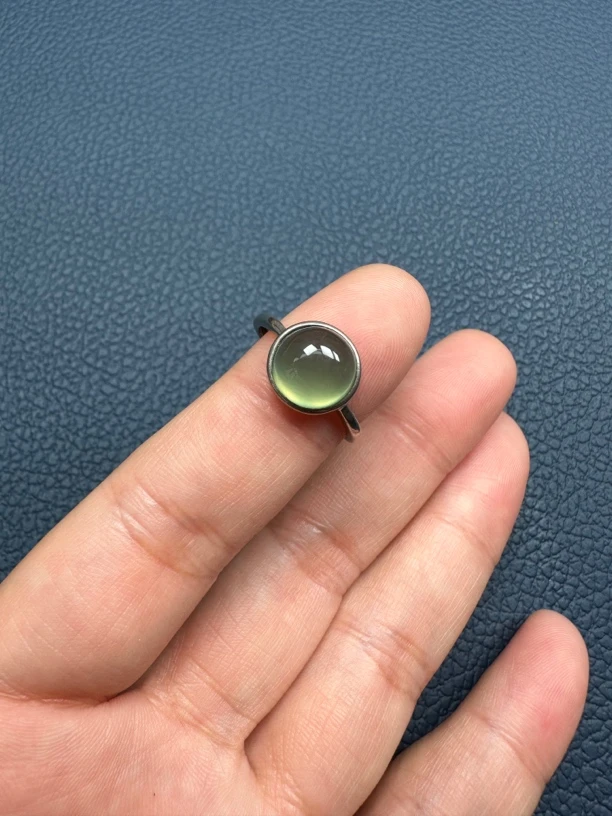 岫岩戒指圈口可以调节，s925银镶嵌