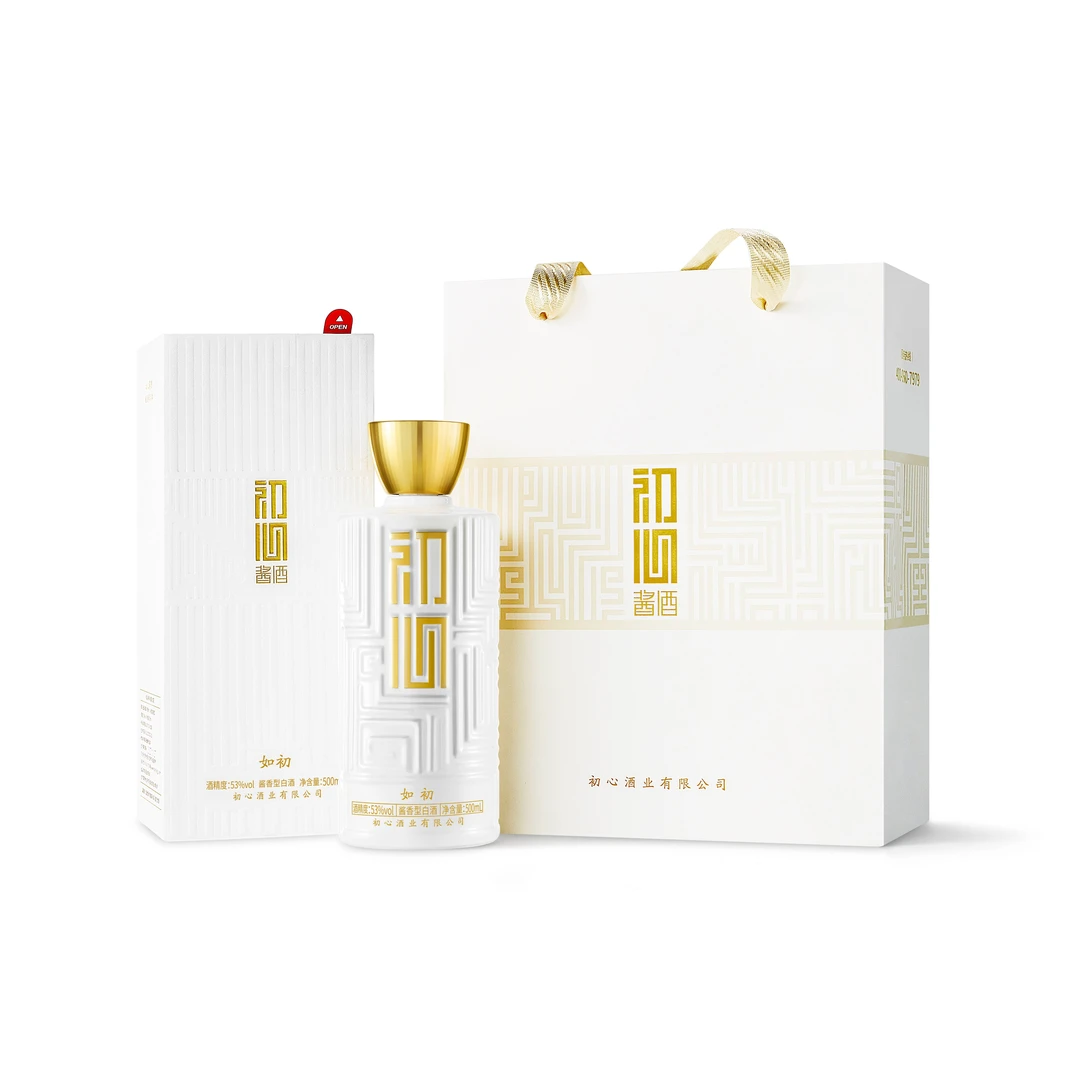 初心【如初】纯粮酿造53度优级坤沙酱香型白酒53度500ml*6