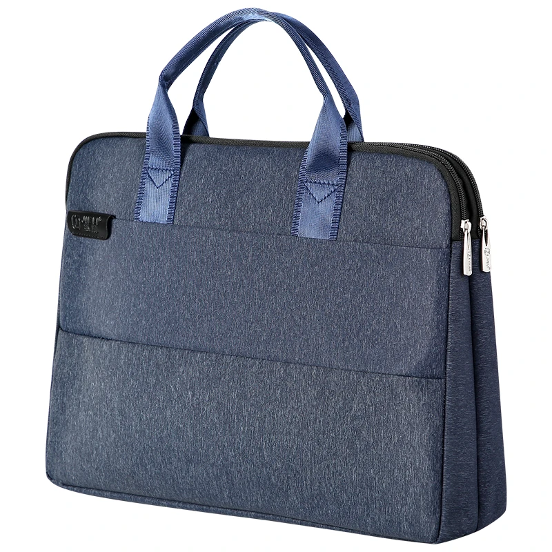 防水手提文件袋A4公文包多层大容量13英寸手提包男女士会议袋定制