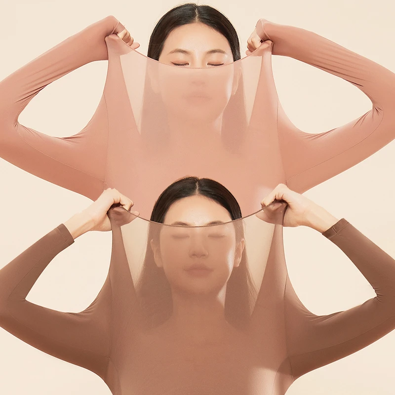 黛伊婕超薄美肤衣保暖套装内衣女款女士高弹养肤衣