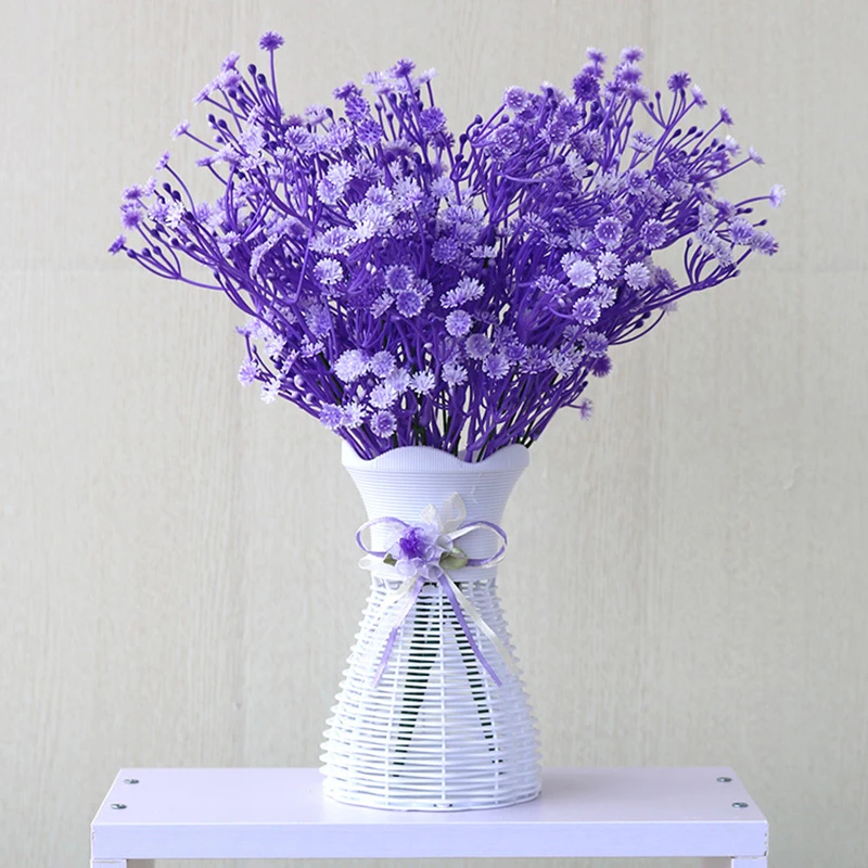 仿真花假花装饰品餐桌卧室小花摆设花酒柜创意摆件工艺品塑料花盆