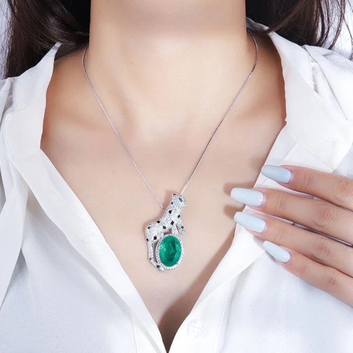 合金项链 豹子项链B241D