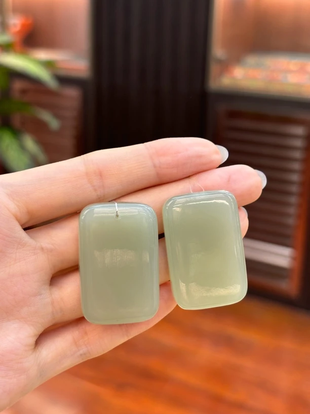 2730和田玉青海料无事牌多样性发其一约36*24*6.3