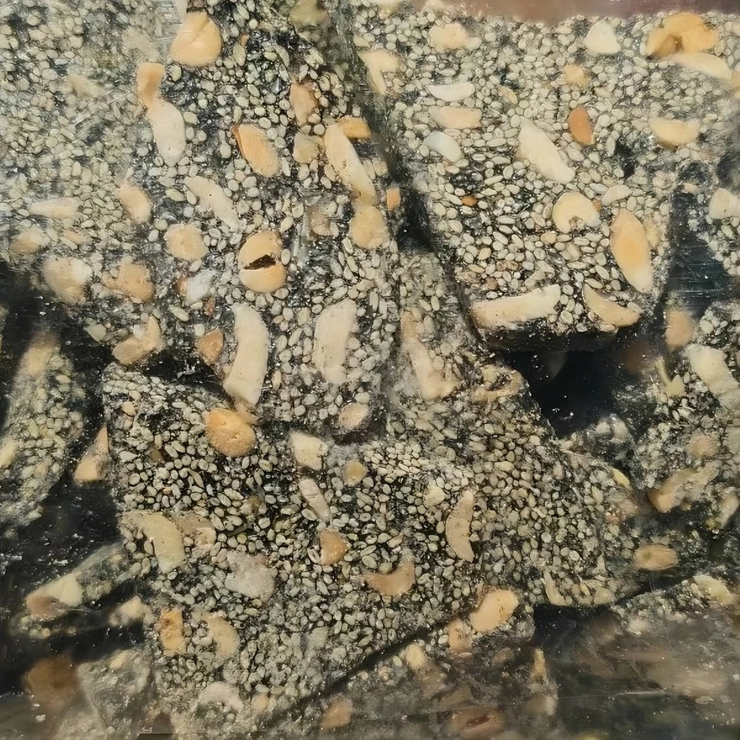 竹溪黑芝麻糖白芝麻糖天星米糖传统