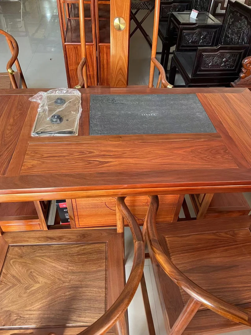 茶桌一桌五椅六件套