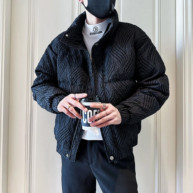 高级感潮牌羽绒棉服男潮流痞帅加厚短款棉衣2024新款男士冬季外套