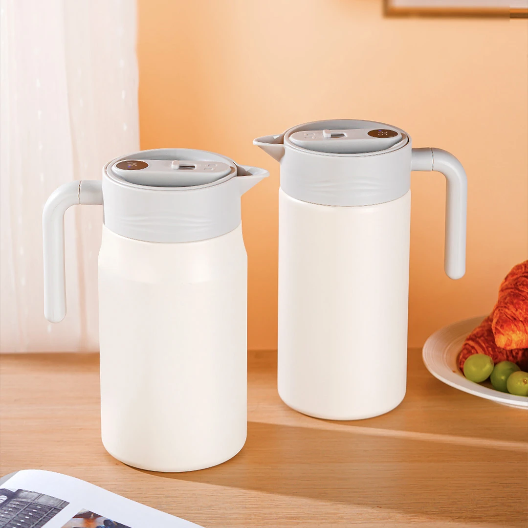 全格不锈钢时尚简约家用保温壶暖水壶真空大容量