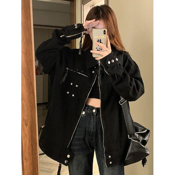 工装外套男女款春秋季2025新款爆款情侣休闲夹克男飞行服潮流风衣