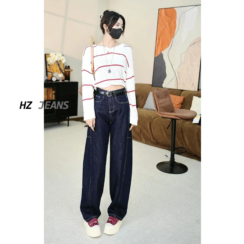 【华总高定】薄膜纤维丹宁原牛  ·  早秋新款不褪色弯刀牛仔裤