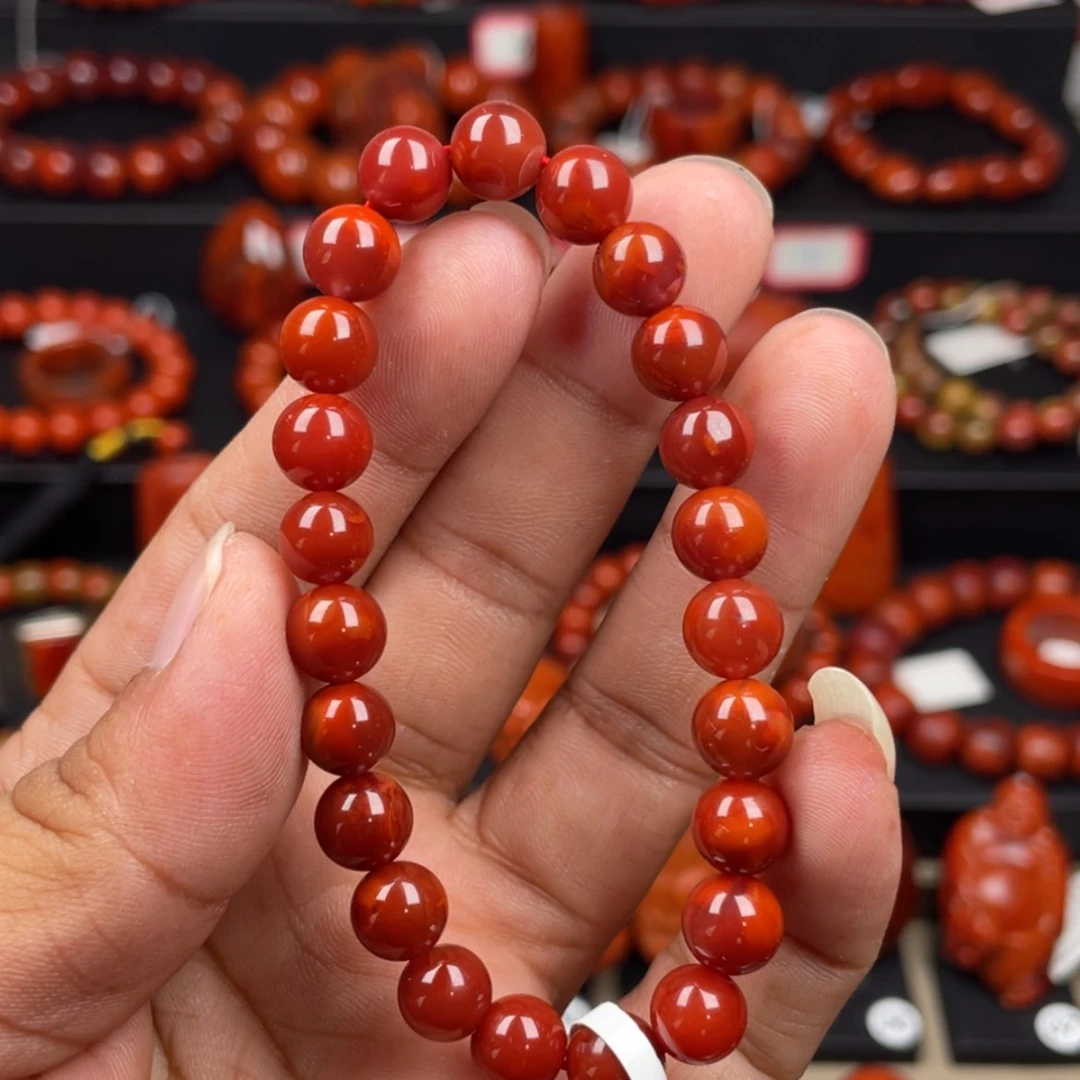 【闪购商品】南红玛瑙珠宝奇石未镶嵌单圈8