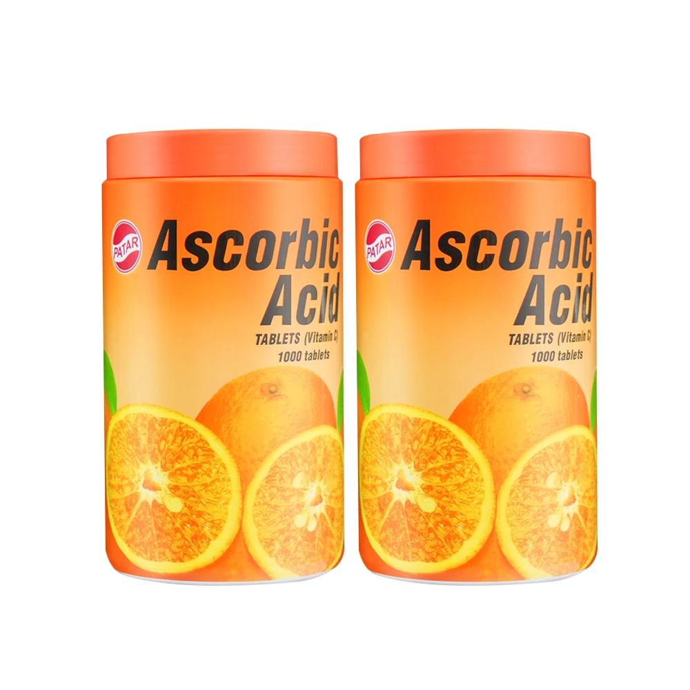 【防伪正品】泰国进口PATAR葩塔VC维他命营养vc咀嚼片糖果1000粒