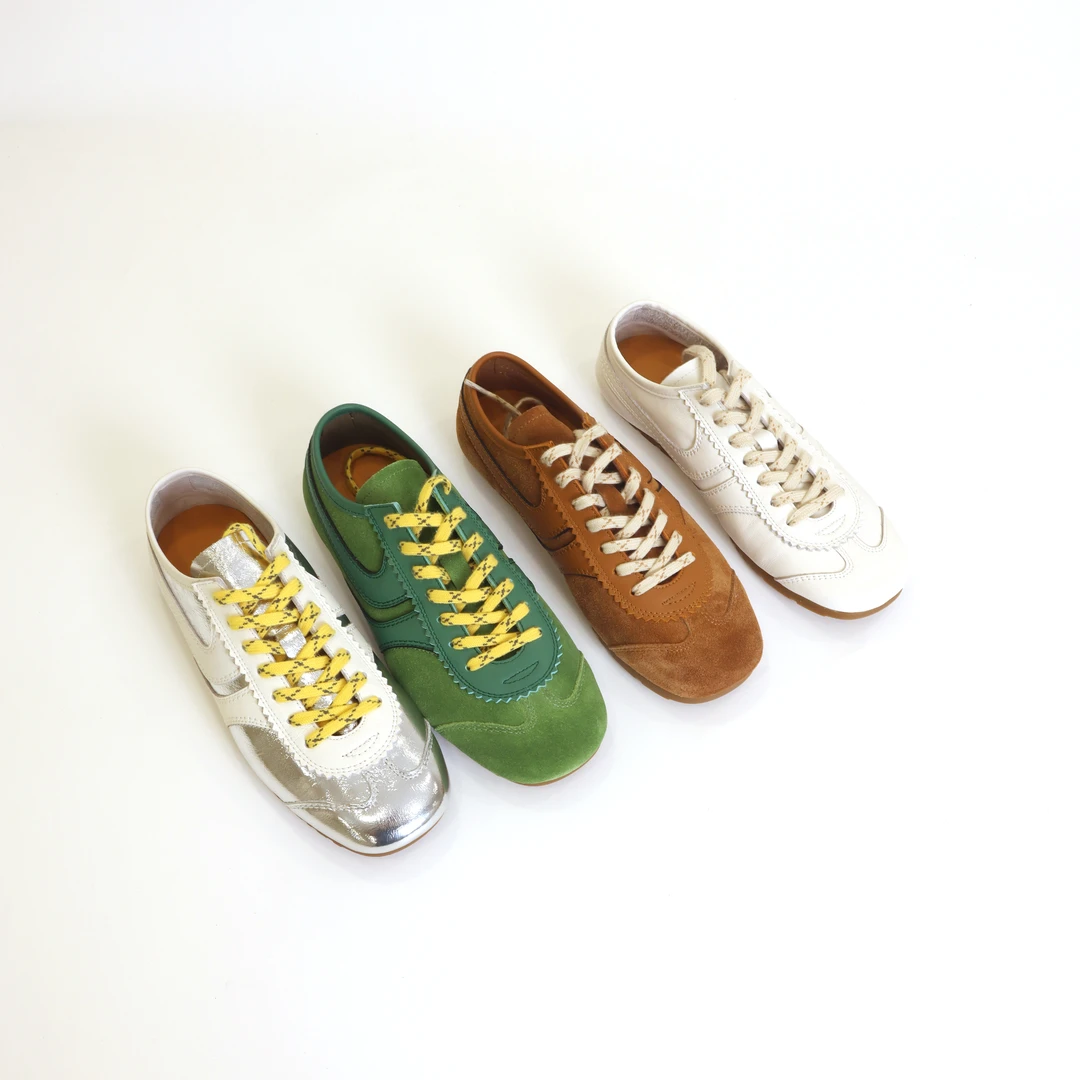 经典德训鞋女小白鞋方头百搭系带牛皮平底板鞋休闲鞋240415