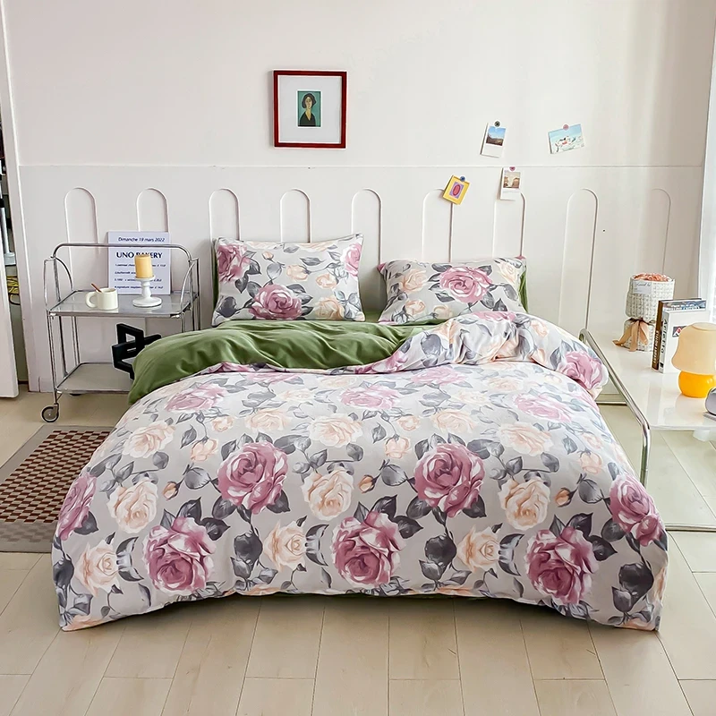 【笑笑专属】皇冠经典系列牛奶绒印花套件-优雅花圃200*230cm