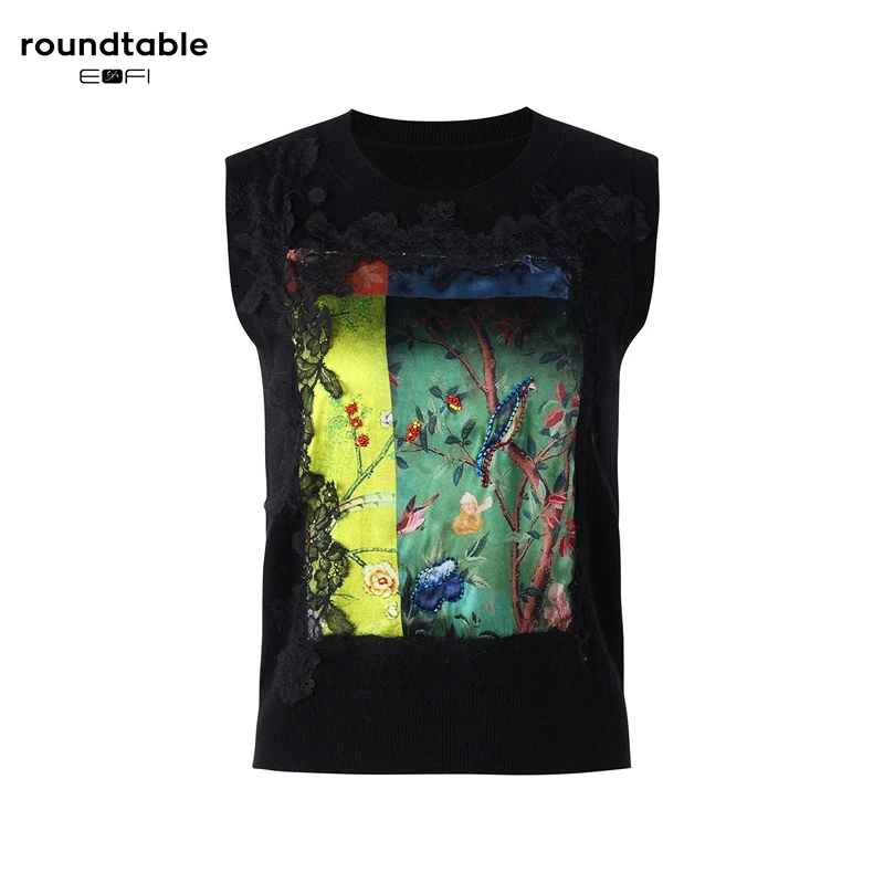 喜上眉梢羊绒背心 FFW7006328